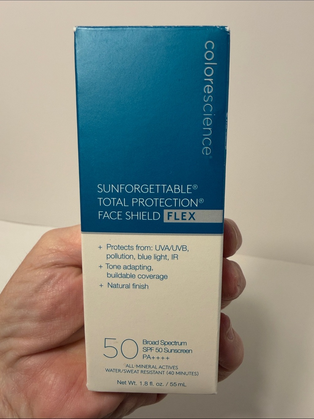 Sunforgettable Total Protection Face Shield Flex SPF 50 - Blue/White - Picture 2 of 7